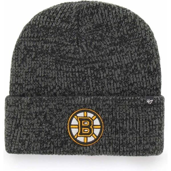 47 NHL Boston Bruins Brain Freeze CUFF KNIT šedá UNI - Zimní čepice 47