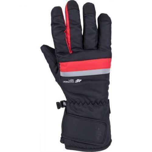 4F SKI GLOVES červená M - Lyžařské rukavice 4F