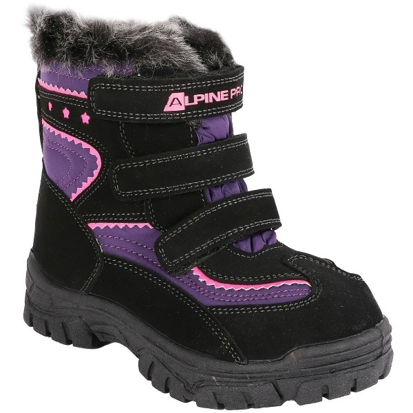ALPINE PRO TIMBER fialová 30 - Dětská zimní obuv ALPINE PRO