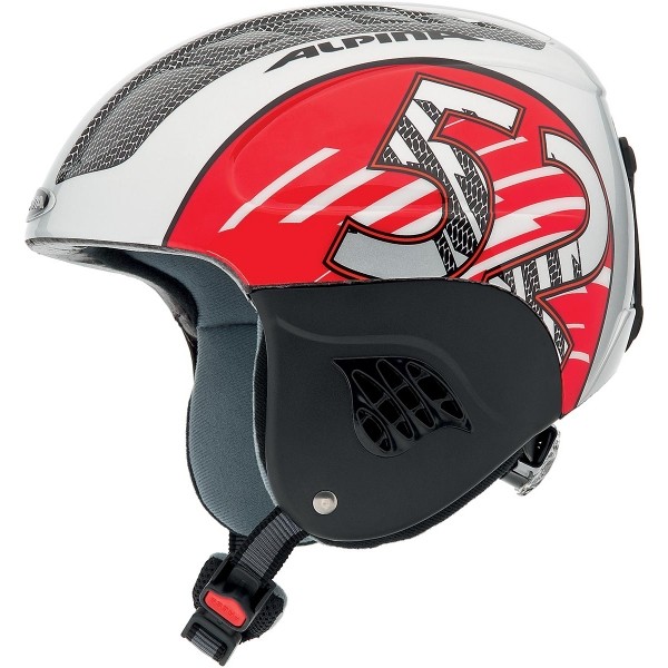 Alpina Sports CARAT červená (48 - 52) - Dětská lyžařská helma Alpina Sports