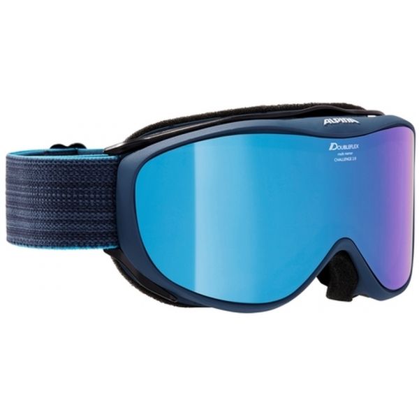 Alpina Sports CHALLENGE 2.0 MM modrá NS - Unisexové sjezdové brýle Alpina Sports