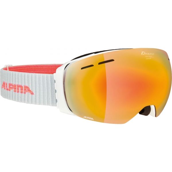 Alpina Sports GRANBY MM bílá NS - Unisex lyžařské brýle Alpina Sports