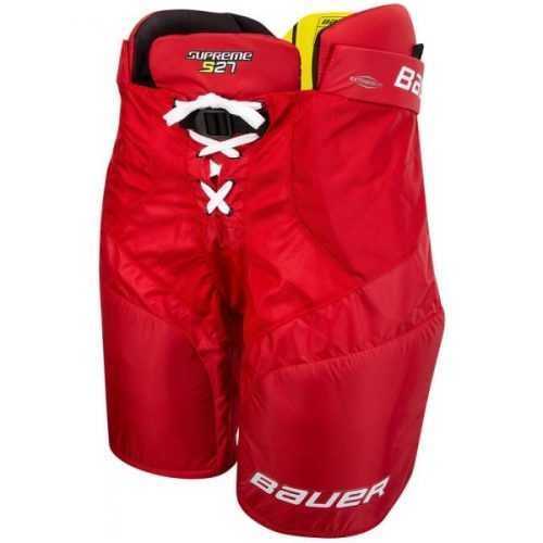 Bauer SUPREME S27 PANTS JR červená S - Hokejové kalhoty Bauer