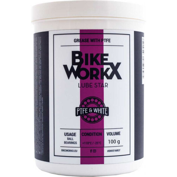 Bikeworkx LUBE STAR WHITE 100 G černá NS - Plastická vazelín Bikeworkx