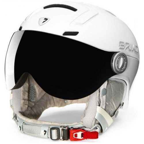 Briko AMBRA VISOR PHOTO bílá (52 - 55) - Dámská lyžařská helma Briko