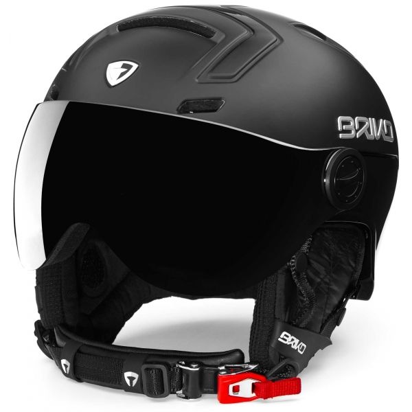 Briko STROMBOLI VISOR PHOTO černá (56 - 58) - Pánská lyžařská helma Briko