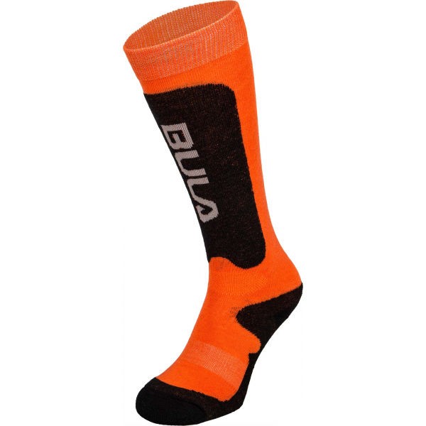 Bula BRANDS SKI SOCKS oranžová XXS - Dětské lyžařské ponožky Bula