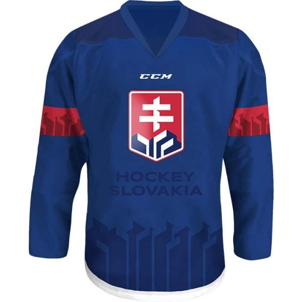 CCM FANDRES HOCKEY SLOVAKIA modrá 2xs - Dětský hokejový dres CCM
