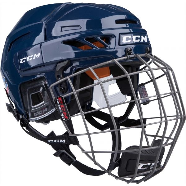 CCM FITLITE 90 COMBO SR modrá (57 - 62) - Hokejová helma CCM