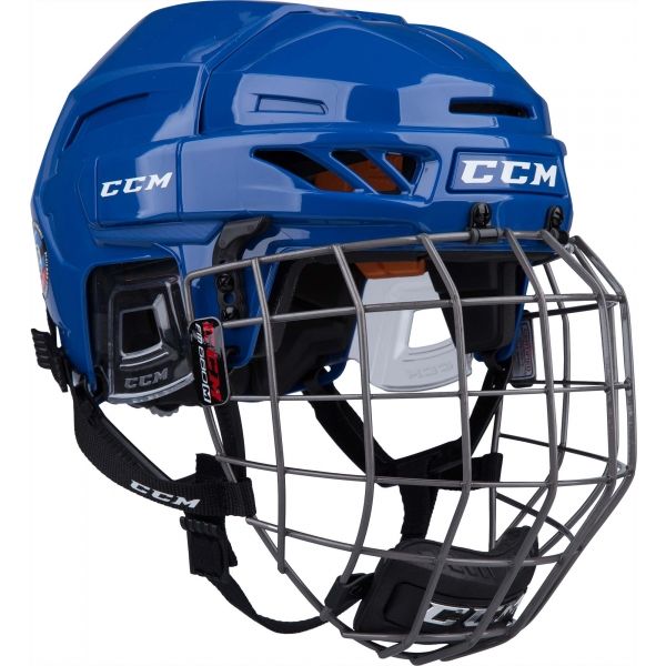 CCM FITLITE 90 COMBO SR tmavě modrá (51 - 56) - Hokejová helma CCM
