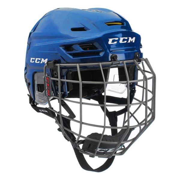CCM TACKS 310C SR COMBO modrá S - Hokejová helma CCM