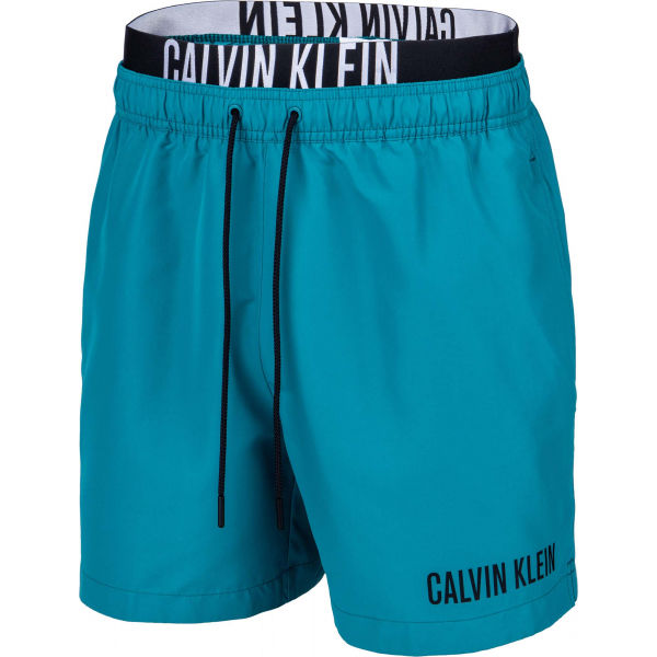 Calvin Klein MEDIUM DOUBLE WB  M - Pánské šortky do vody Calvin Klein
