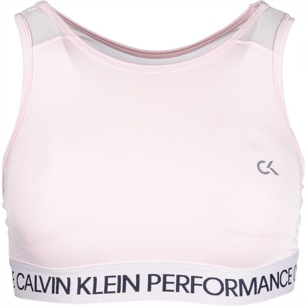 Calvin Klein MEDIUM SUPPORT BRA světle růžová XS - Dámská sportovní podprsenka Calvin Klein
