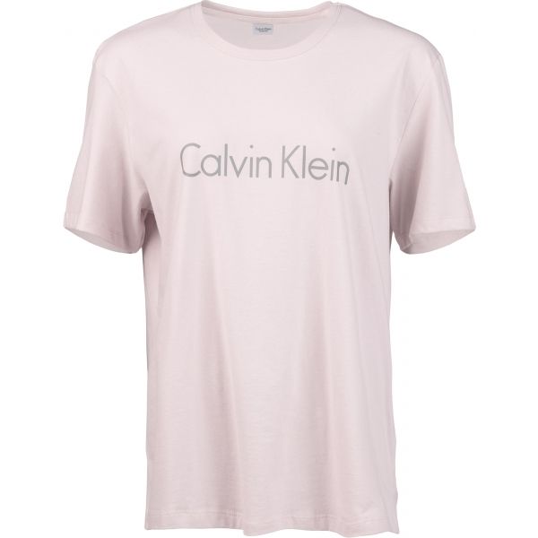 Calvin Klein S/S CREW NECK růžová M - Dámské tričko Calvin Klein