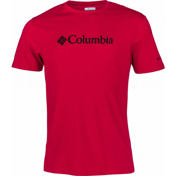 Columbia CSC BASIC LOGO TEE červená S - Pánské triko Columbia