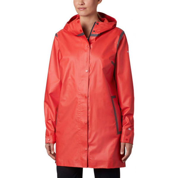 Columbia OUTDRY EX™ MACKINTOSH JACKET červená XL - Dámský kabát Columbia