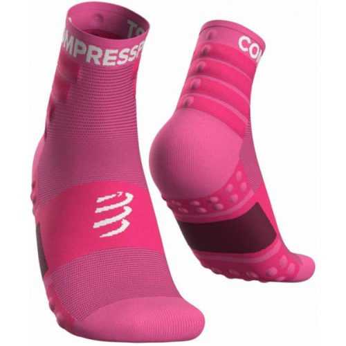 Compressport TRAINING SOCKS 2-PACK růžová T3 - Sportovní ponožky Compressport