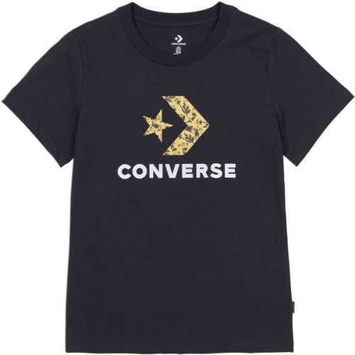 Converse FLORAL STAR CHEVRON GRAPPHIC TEE  M - Dámské tričko Converse