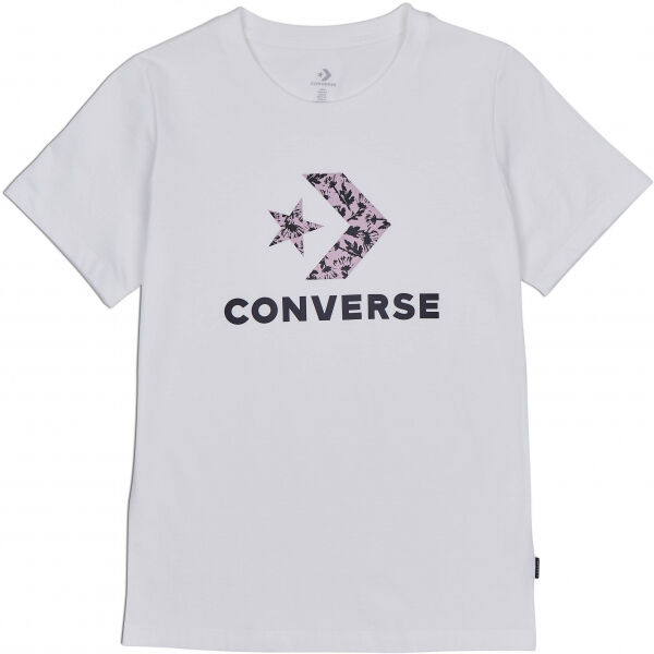 Converse FLORAL STAR CHEVRON GRAPPHIC TEE  XS - Dámské tričko Converse