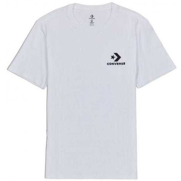 Converse LEFT CHEST STAR CHEVRON TEE bílá XL - Pánské tričko Converse