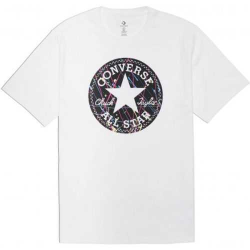 Converse SPLATTER PAINT CHUCK PATCH SHORT SLEEVE TEE  S - Pánské tričko Converse