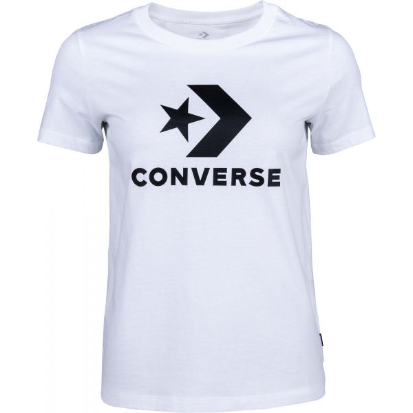 Converse STAR CHEVRON TEE bílá S - Dámské tričko Converse