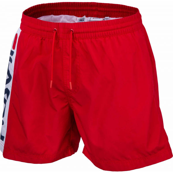 Fila HITOMI BEACH SHORTS červená M - Pánské šortky Fila