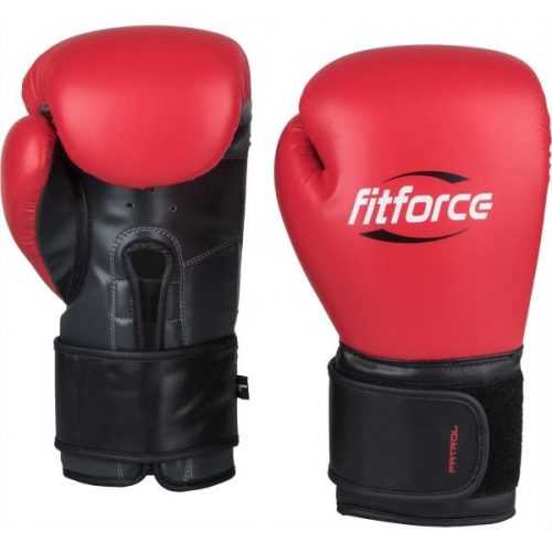 Fitforce PATROL červená 12 - Tréninkové boxerské rukavice Fitforce