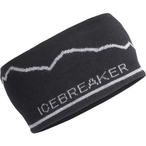 Icebreaker HEADBAND MT COOK černá UNI - Čelenka z merina Icebreaker