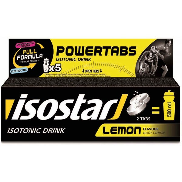Isostar TABLETY BOX CITRON 120 G  NS - Rozpustný isotonický nápoj v tabletách Isostar