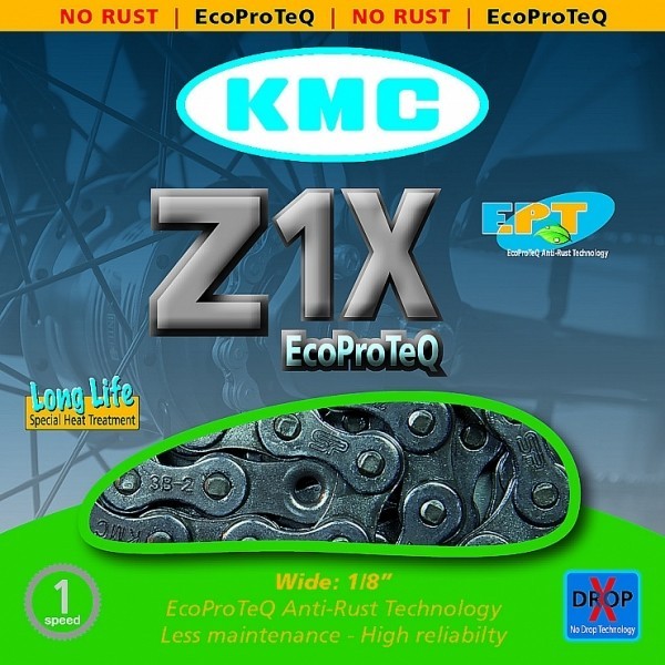 KMC ŘETĚZ Z1X EPT NEREZ   - Řetěz KMC