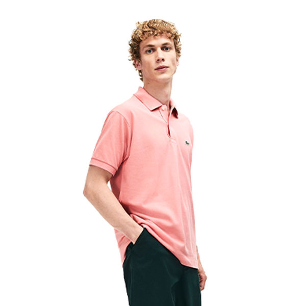 Lacoste S/S BEST POLO světle růžová L - Pánské polo tričko Lacoste