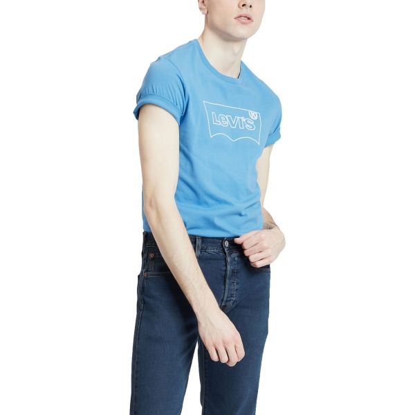 Levi's HOUSEMARK GRAPHIC TEE modrá XS - Pánské tričko Levi's