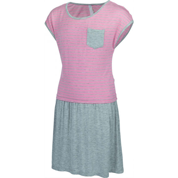 Lewro CHIMERA růžová 164-170 - Dívčí šaty Lewro