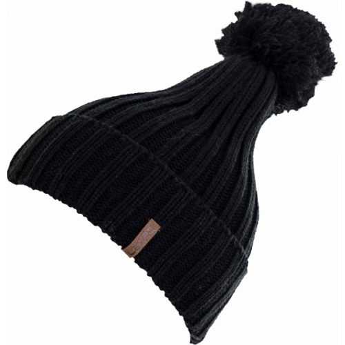 Lewro GABY černá 4-7 - Dívčí pletená čepice Lewro