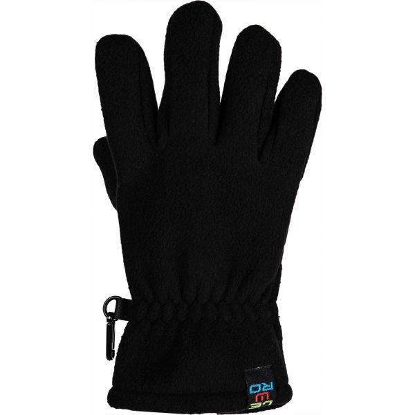 Lewro NARINDER černá 4-7 - Dětské fleecové rukavice Lewro
