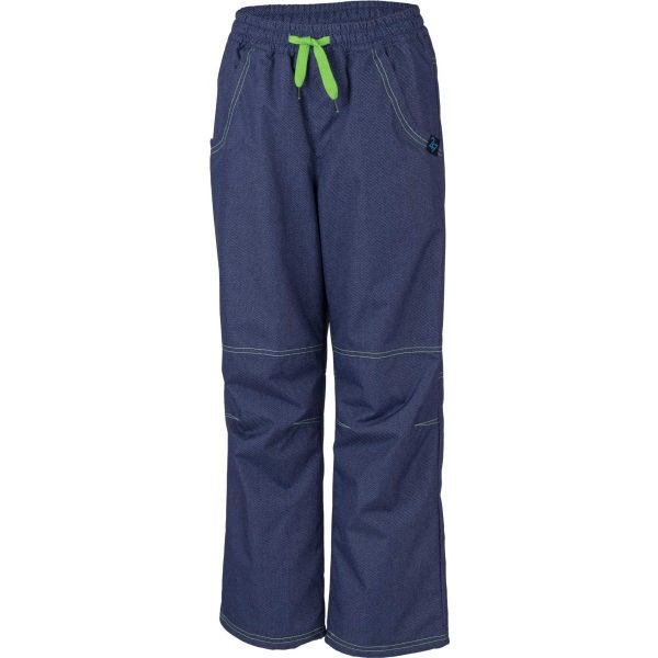Lewro SIGI zelená 140-146 - Dětské zateplené kalhoty Lewro