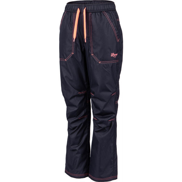 Lewro ZOWIE černá 152-158 - Dětské zateplené kalhoty Lewro