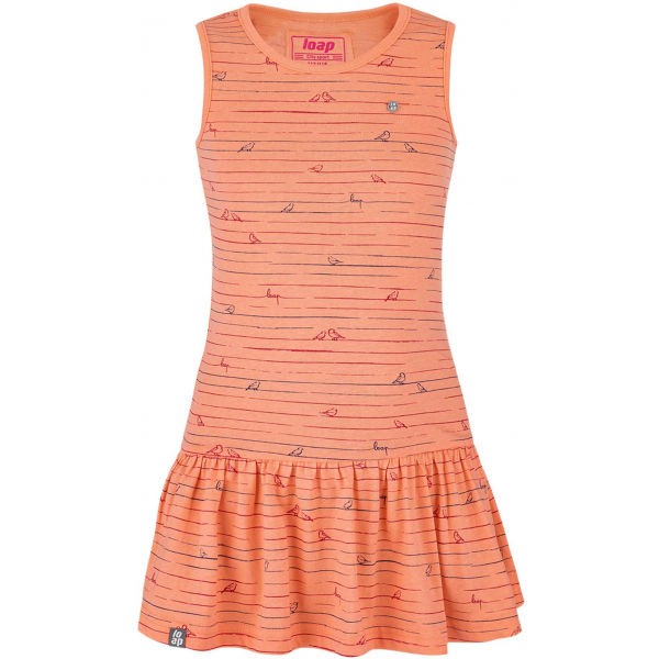 Loap BARISA oranžová 146-152 - Dívčí šaty Loap