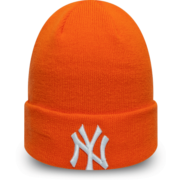 New Era MLB LEAGUE ESSENTIAL CUFF KNIT NEW YORK YANKEES oranžová UNI - Unisex zimní čepice New Era
