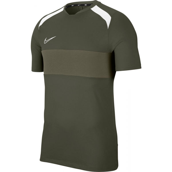 Nike DRY ACD TOP SS SA M tmavě zelená L - Pánské fotbalové tričko Nike