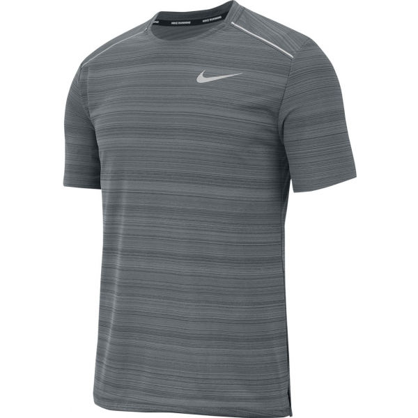 Nike DRY MILER TOP SS M šedá XL - Pánské běžecké tričko Nike