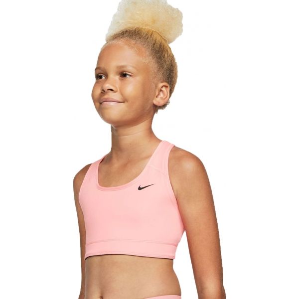 Nike NP BRA CLASSIC REV AOP G růžová M - Dívčí sportovní oboustranná podprsenka Nike