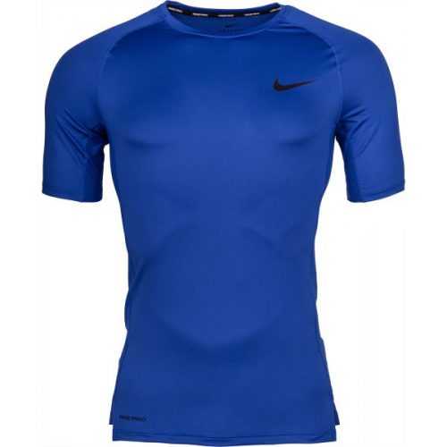 Nike NP TOP SS TIGHT M zelená XL - Pánské tričko Nike
