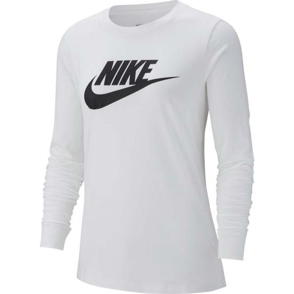 Nike NSW TEE ESSNTL LS ICON FTRA bílá XL - Dámské triko Nike