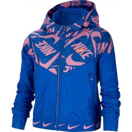 Nike NSW WR JACKET JDIY G modrá L - Dívčí bunda Nike