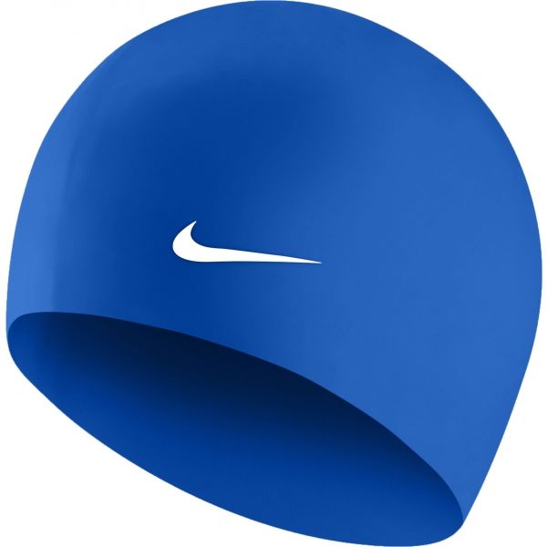Nike SOLID SILICONE modrá NS - Plavecká čepice Nike