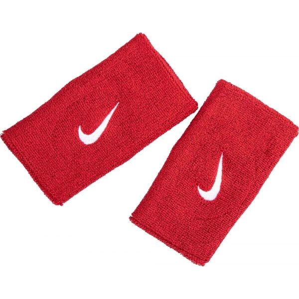 Nike SWOOSH DOUBLEWIDE WRISTBANDS červená NS - Potítka Nike