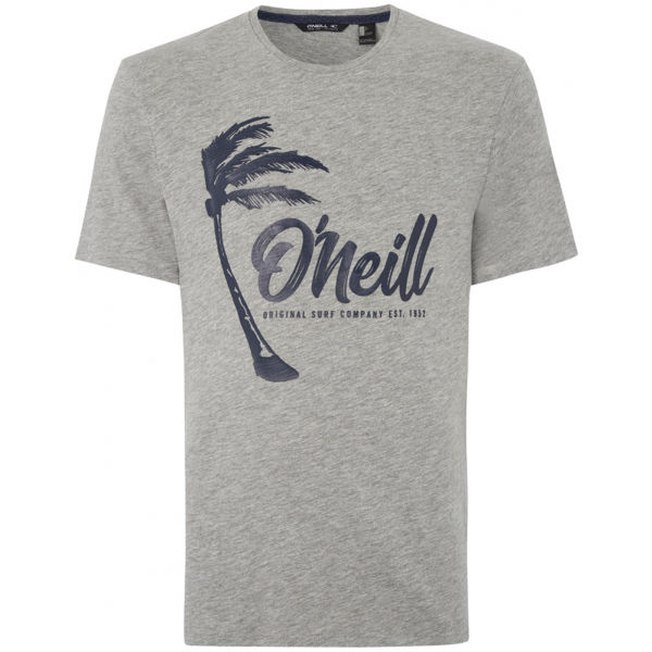O'Neill LM PALM GRAPHIC T-SHIRT šedá S - Pánské tričko O'Neill