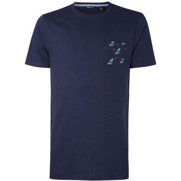 O'Neill LM PALM POCKET T-SHIRT tmavě modrá M - Pánské tričko O'Neill